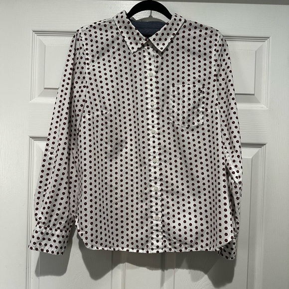 Tommy Hilfenger Polka Dot Button-Up Shirt - Picture 1 of 4